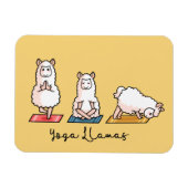Yoga Llamas Magnet (Horizontal)