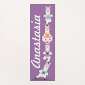 Yoga Llamas Meditation Spaß und Niedlicher Individ Yogamatte (Vorderseite)