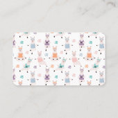 Yoga Llamas & Pilates Fitness Studio Company Logo Visitenkarte (Rückseite)