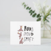 Yoga Llamas Postkarte (Stehend Vorderseite)