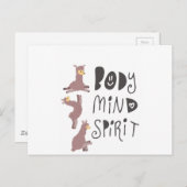 Yoga Llamas Postkarte (Vorne/Hinten)