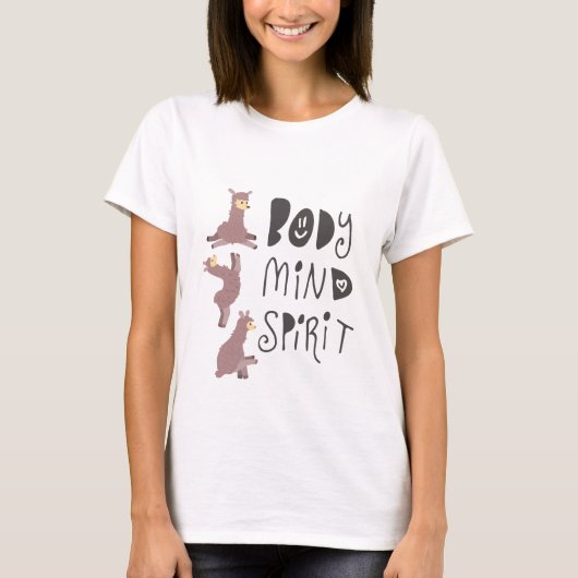 Yoga Llamas T-Shirt (Vorderseite)