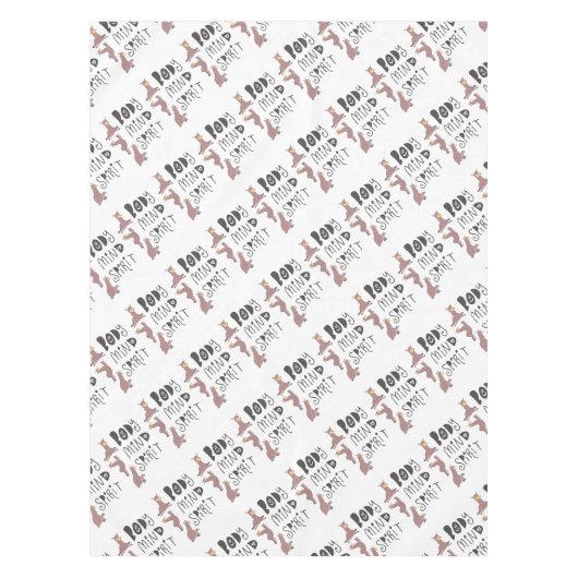 Yoga Llamas Tischdecke (Vorderseite)