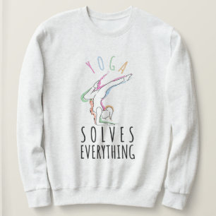 Yoga löst alles sweatshirt