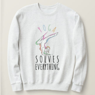 Yoga löst alles sweatshirt