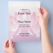 Yoga Lotus 8.5 x 11 Event-Flyer Flyer (Hand)