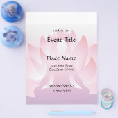 Yoga Lotus 8.5 x 11 Event-Flyer Flyer (Einzeln)