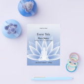 Yoga Lotus Blue Small Event Flyer (Einzeln)