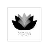 Yoga Lotus Blume Gummistempel (Prägung)