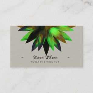 Yoga Lotus Blume Meditation Wasserfarbe Visitenkarte