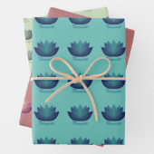 Yoga Lotus Blume Patterns Geschenkpapier Set (Beispiel)