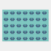 Yoga Lotus Blume Patterns Geschenkpapier Set (Vorderseite)