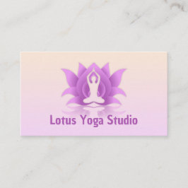 Yoga Lotus Blume Pose Visitenkarte