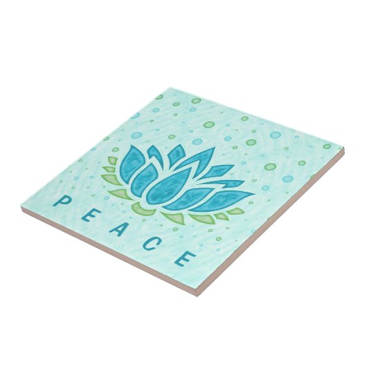 Yoga Lotus Blume Zen| Textvorlage Fliese (Seite)