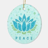 Yoga Lotus Blume Zen | Textvorlage Keramik Ornament (Links)