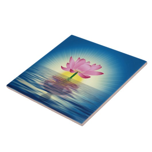 Yoga Lotus Fliese (Seite)