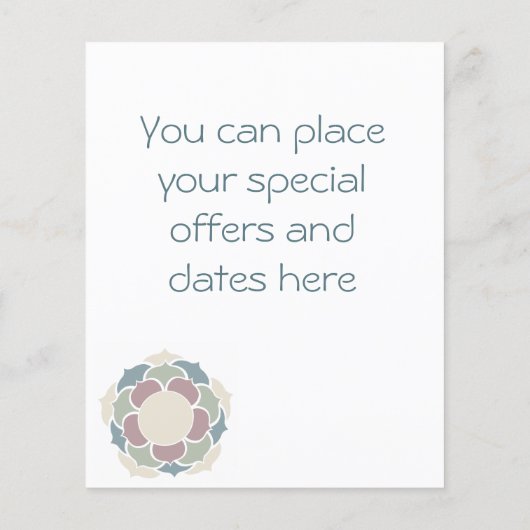 Yoga Lotus Flyer (Hinten)