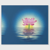 Yoga Lotus Geschenkpapier (Flach)