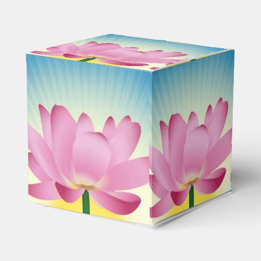 Yoga Lotus Geschenkschachtel (Rückseite)