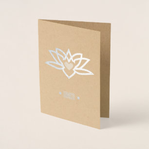 Yoga Lotus Heart Namaste Folienkarte