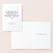 Yoga Lotus Heart Namaste Folienkarte (Anzeige)