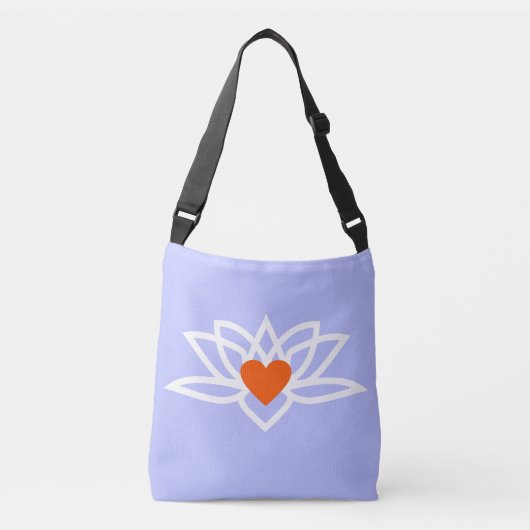 Yoga Lotus Heart Tasche (Vorderseite)
