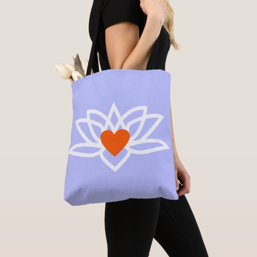 Yoga Lotus Heart Tasche (Von Nahem)