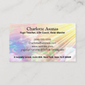 Yoga Lotus Instructor Lehrer Reiki Life Coach Visitenkarte (Rückseite)