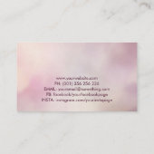 Yoga Lotus Line art - Gentle Rose Visitenkarte (Rückseite)