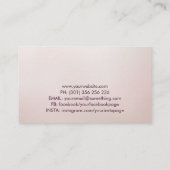 Yoga Lotus Line art - Gentle Rose Visitenkarte (Rückseite)