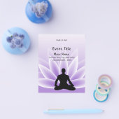 Yoga Lotus Man Violet Small Event Flyer (Einzeln)