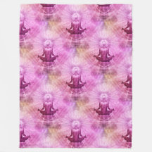 Yoga Lotus Meditation - Nahtloses Muster 1