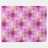 Yoga Lotus Meditation - Nahtloses Muster 1 Fleecedecke (Vorderseite (Horizontal))