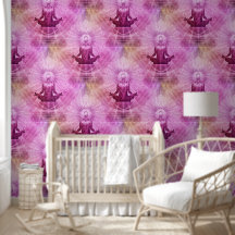 Yoga Lotus Meditation - Nahtloses Muster 1