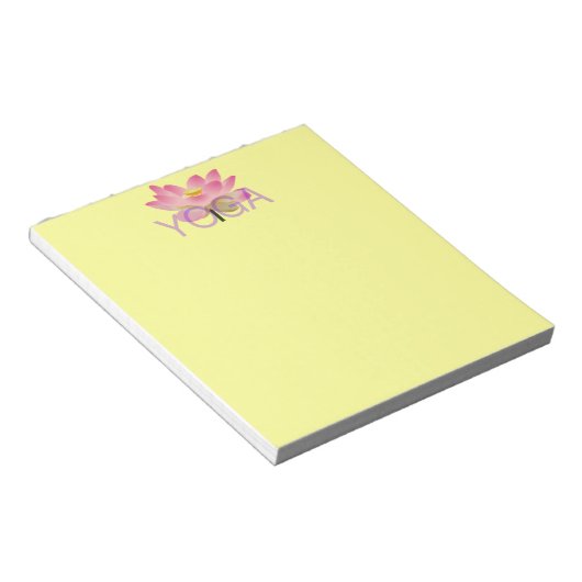 Yoga Lotus notepad Notizblock (angewinkelt)