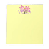 Yoga Lotus notepad Notizblock (Vorderseite)