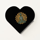 Yoga Lotus Pose Zen Graphic Notizblock (Rückseite)