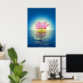 Yoga Lotus Poster (Heimbüro)
