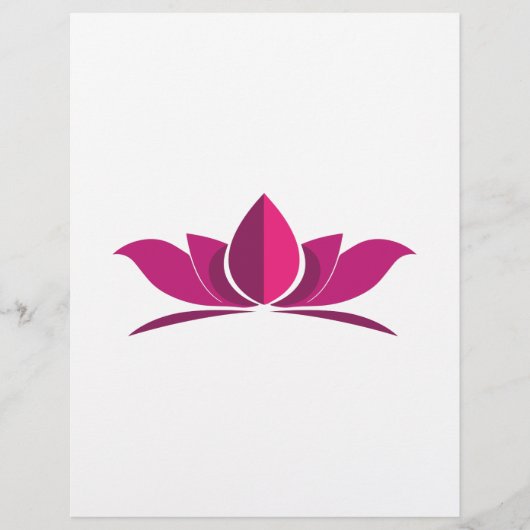 Yoga Lotus Power Meditation Symbol Geschenk Idee Flyer (Vorne)