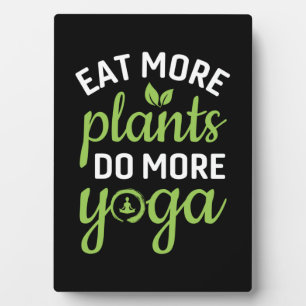 Yoga Lover Essen Sie mehr Pflanze mehr Yoga Fotoplatte