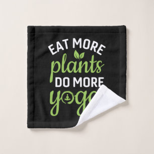 Yoga Lover   Essen Sie mehr Pflanze mehr Yoga Waschlappen