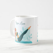 Yoga-Lover-Geschenk für Inspirationen - individuel Kaffeetasse (Vorderseite Links)
