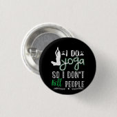 Yoga Lover | I Do Yoga Button (Vorne & Hinten)