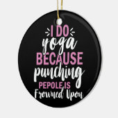 Yoga Lover | I Do Yoga Keramik Ornament (Links)