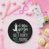 Yoga Lover | I Do Yoga Pappteller (Party)