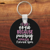 Yoga Lover | I Do Yoga Schlüsselanhänger (Vorderseite)