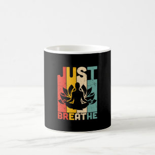 Yoga Lover Just Breathe Lotus Yoga Kaffeetasse
