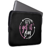 Yoga Lover | Lass Get It Om Laptopschutzhülle (Vorne Rechts)