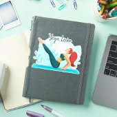 Yoga Lover - Pose-Design für Navasana individuell Aufkleber