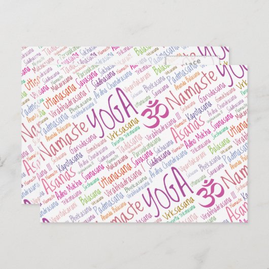 Yoga Lover Postkarte (Vorne/Hinten)